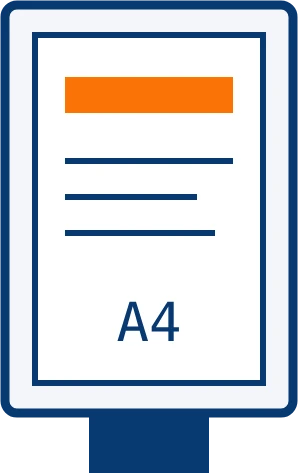 A4 displayframe