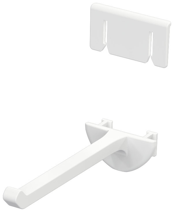 Enkele haak voor lamellenwand 2.0