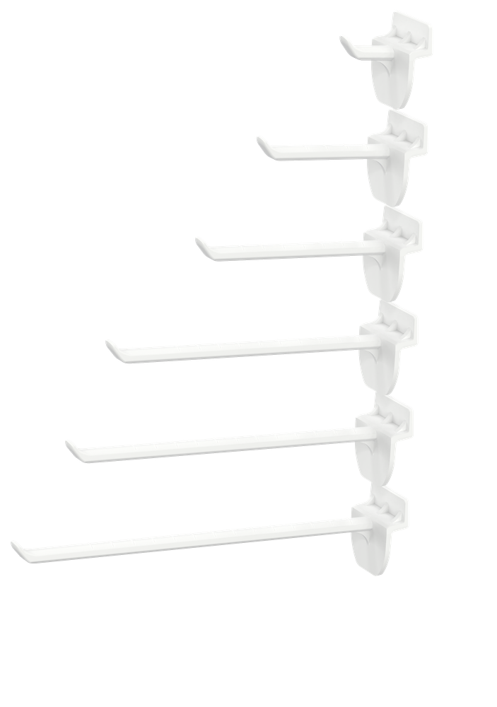 Enkele haak voor lamellenwand 4.0