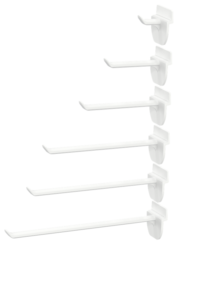 Enkele haak voor lamellenwand